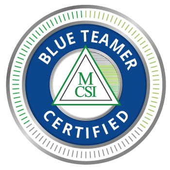 Cybersecurity Certification - Mossé Cyber Security Institute MBT Certified Blue Teamer Certification